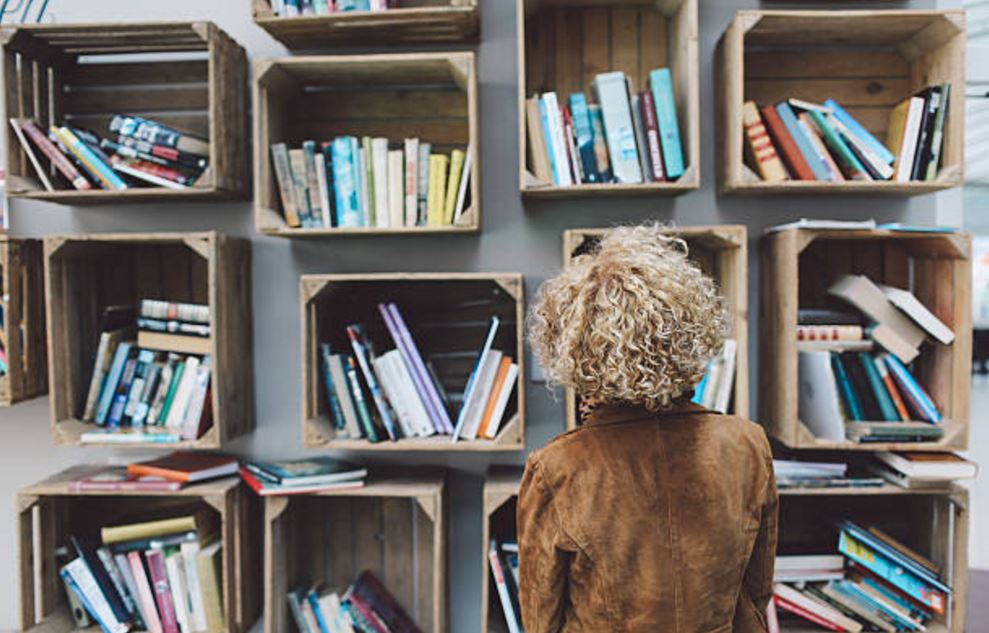 organizing bookshelves
